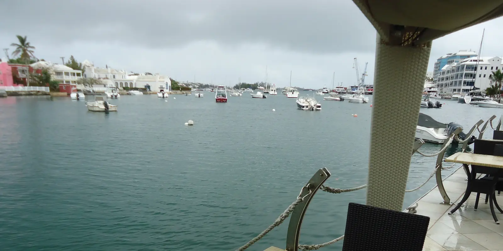 Hamilton, Bermuda, as a second view beyond the beach