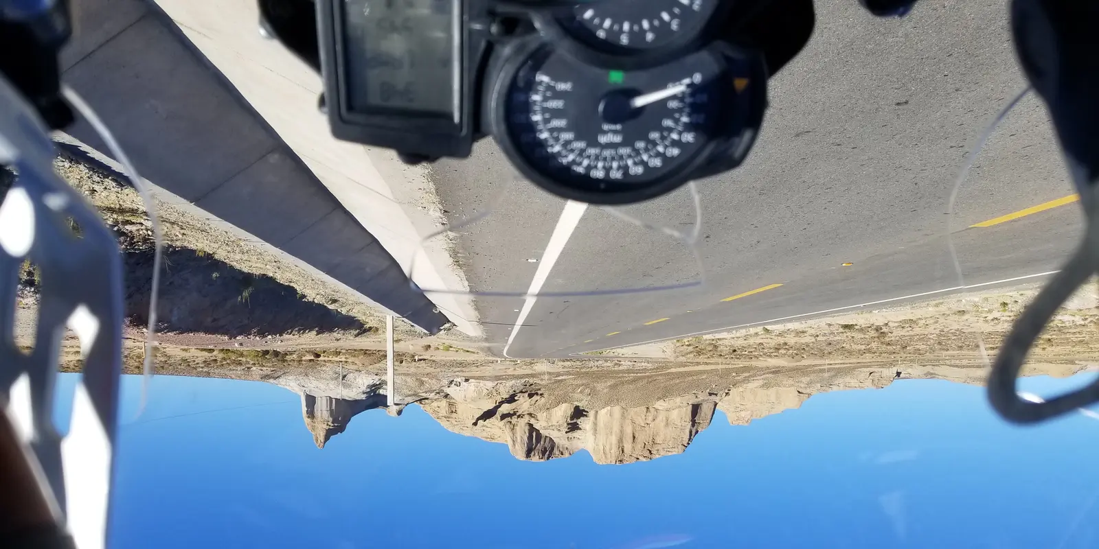 Traveler crossing Bolivia's high-altitude landscape