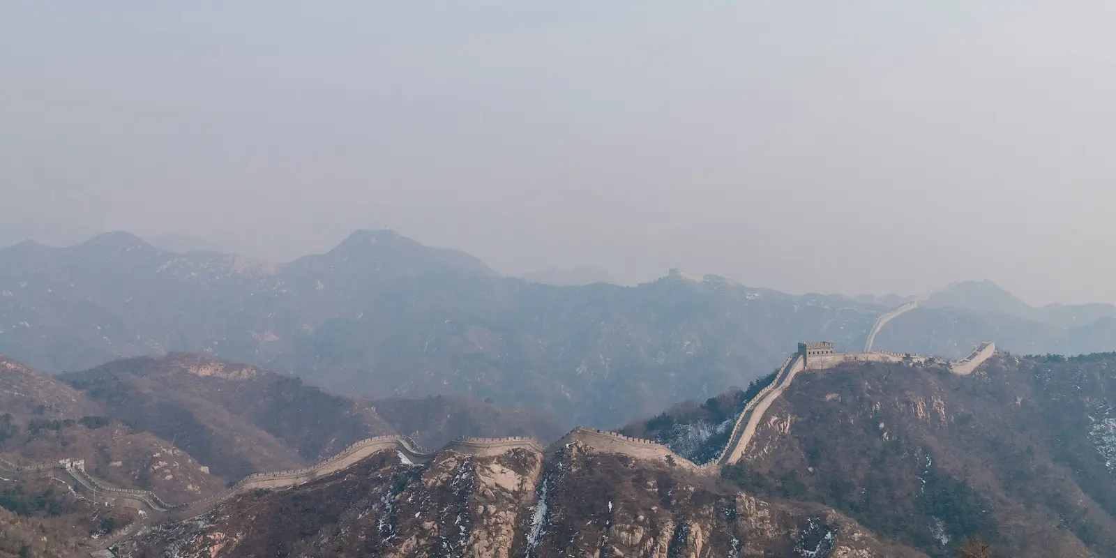 Coverage thins out at remote sites like the Great Wall compared with major cities The Great Wall of China near Beijing