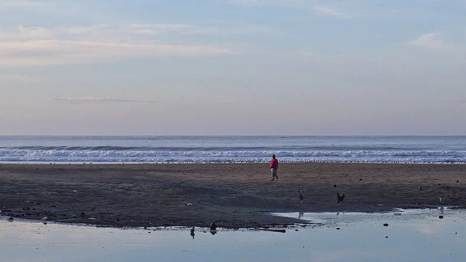 El Cuco beach on El Salvador's Pacific coast