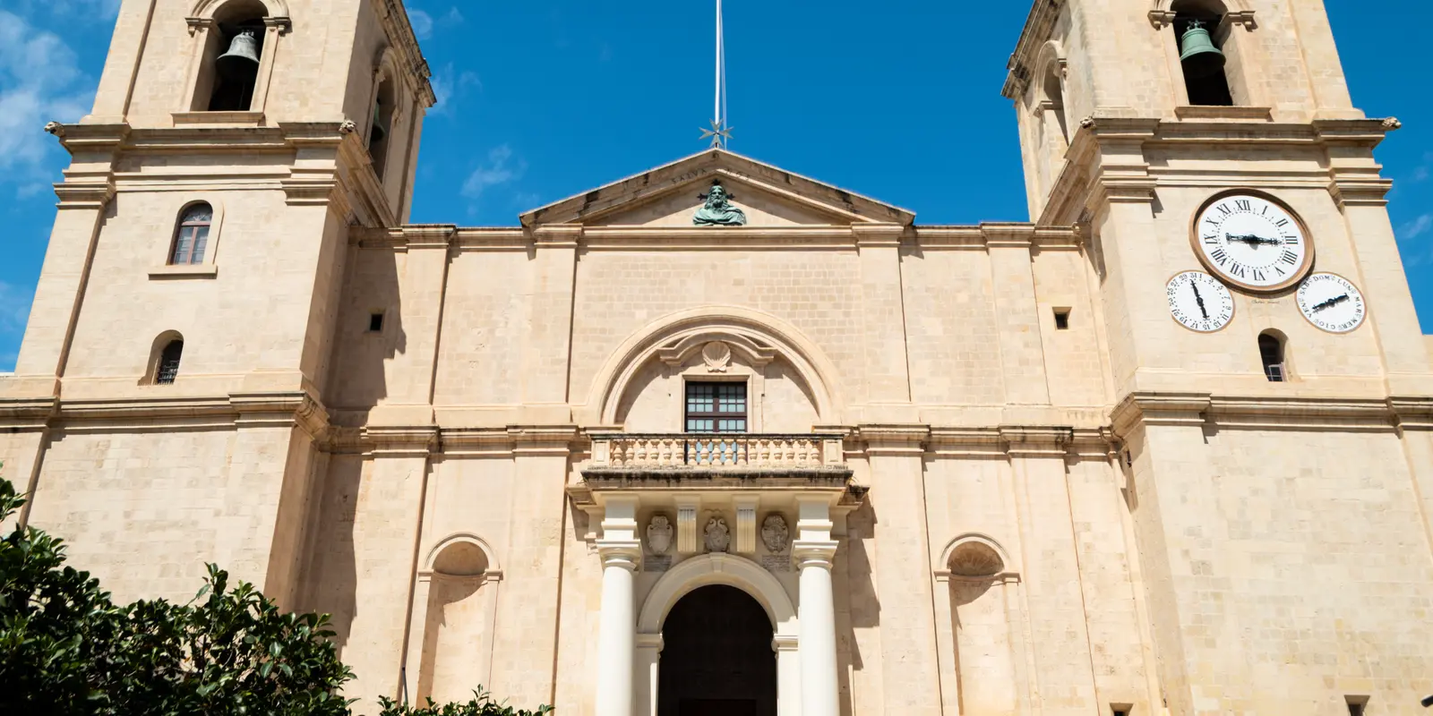 Facade of St John's Co-Cathedral in Valletta