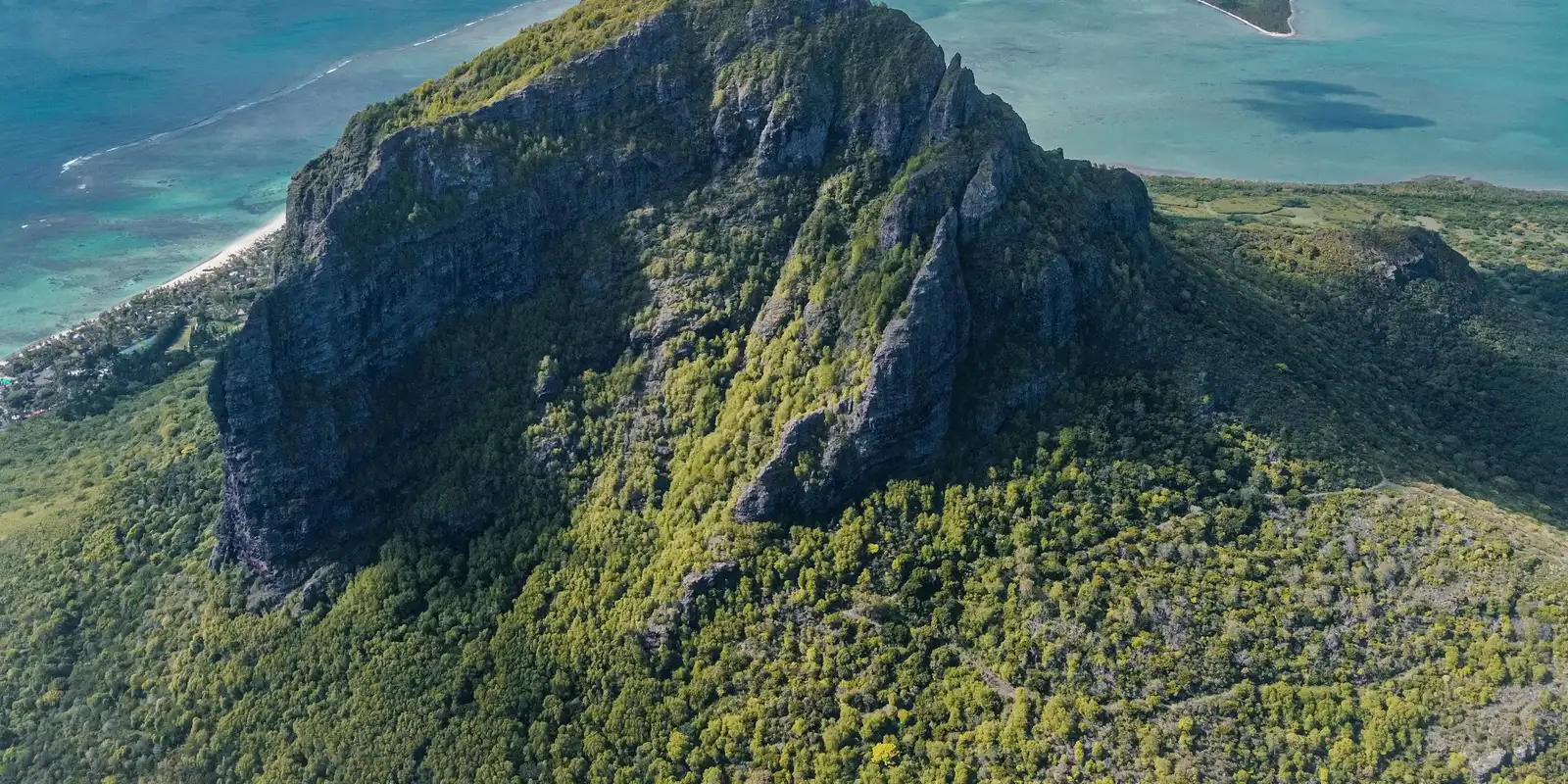 Le Morne Brabant, la presqu'île montagneuse du sud-ouest de l'Île Maurice