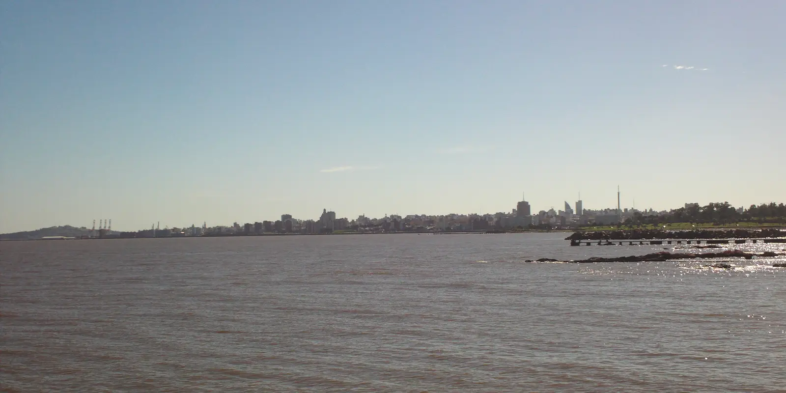 Montevideo is only one part of a route that may continue along Uruguay's coast Montevideo coastline viewed from Punta Carretas