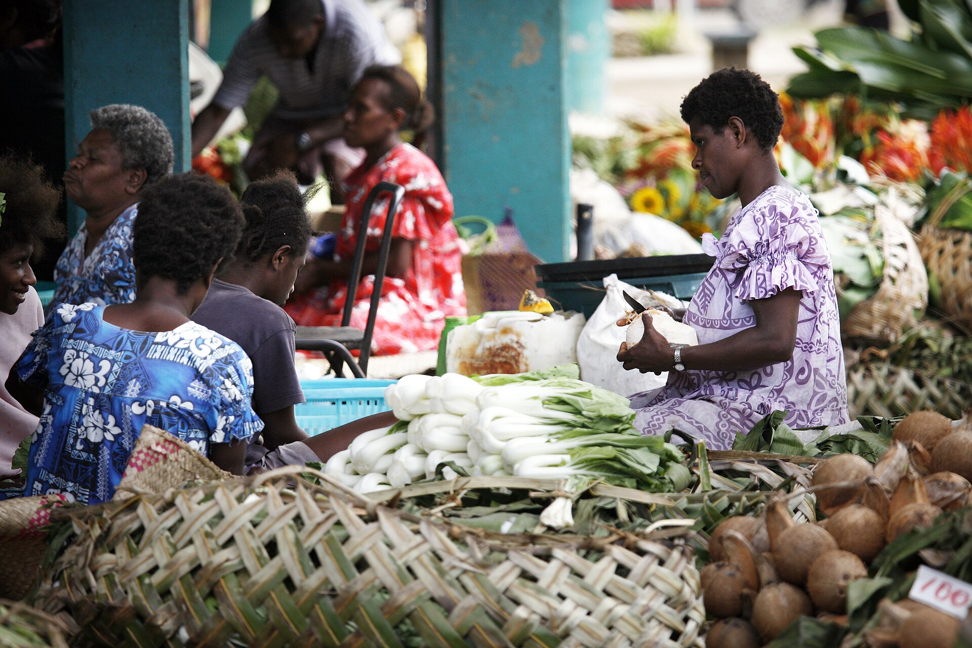 Port Vila market in Vanuatu