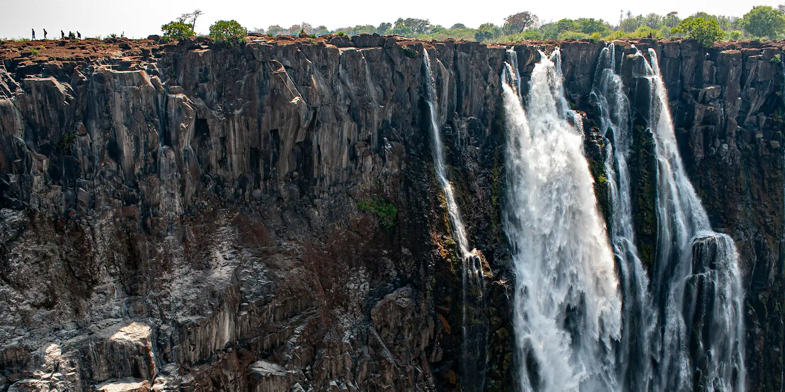 Victoria Falls waterfall on the Zambezi River