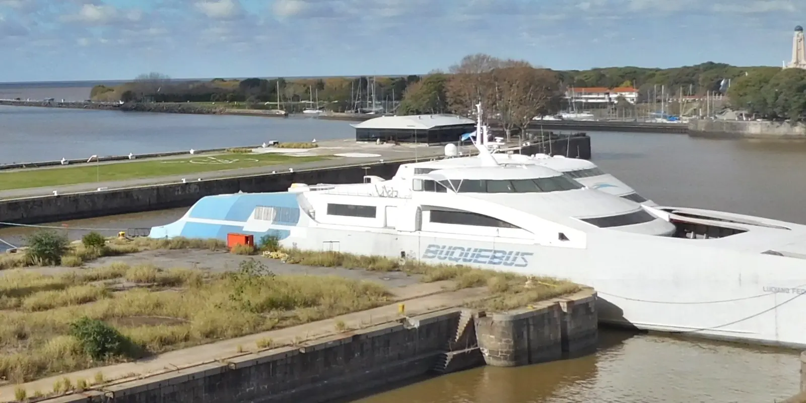 Buquebus ferry at the Buenos Aires waterfront
