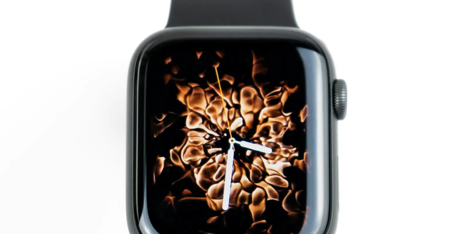 A cellular Apple Watch shares your iPhone's number through your carrier — it doesn't accept an independent travel eSIM Apple Watch with a black sports band