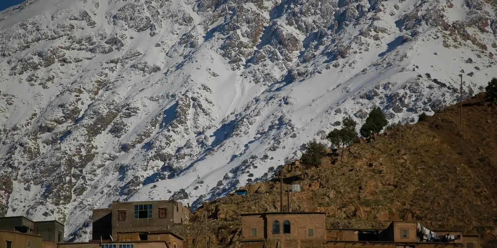 Village berbère traditionnel dans le Haut Atlas marocain
