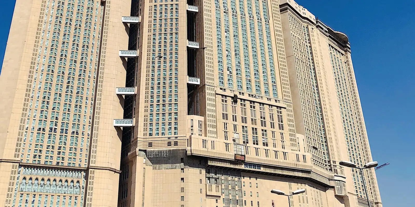 Makkah's holy sites see the heaviest network congestion during Hajj, addressed by major recent infrastructure investment The Makkah Royal Clock Tower near the Grand Mosque, one of the landmarks pilgrims navigate toward during Hajj and Umrah