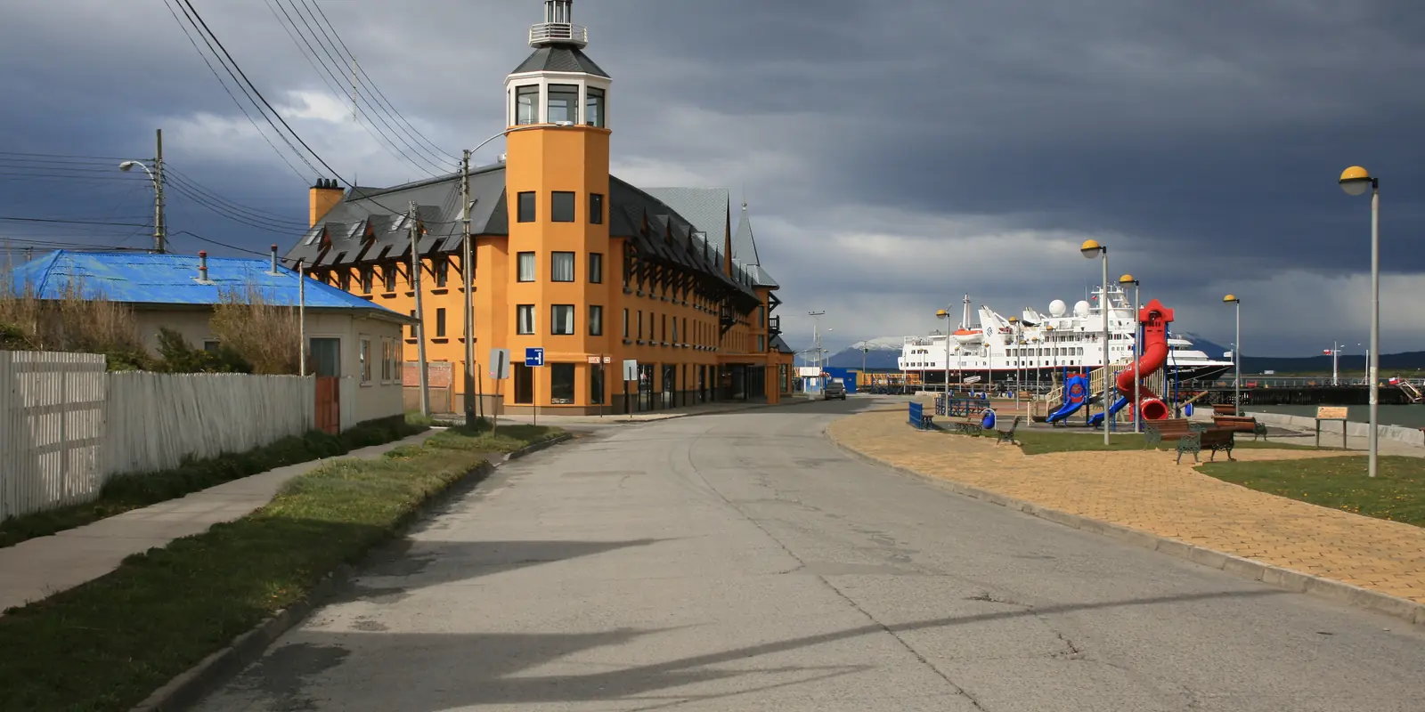 Puerto Natales on the Chilean side of the journey