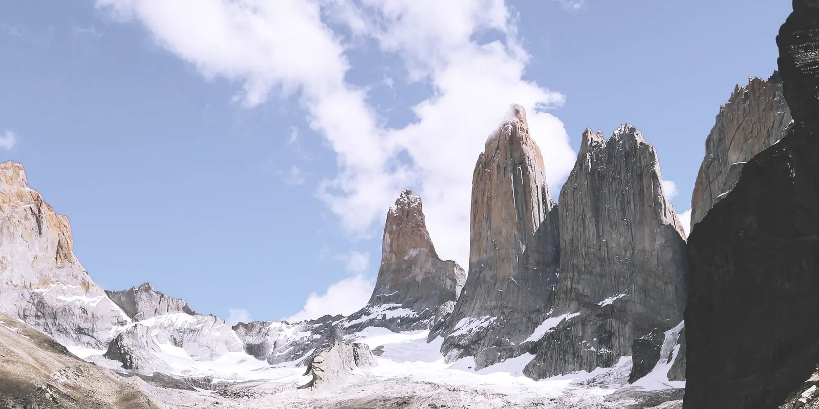 Torres del Paine mountains on the Chilean itinerary
