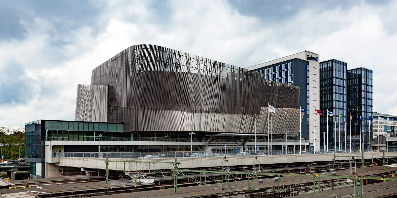Gebäude am Stockholm Waterfront nahe dem Hauptbahnhof