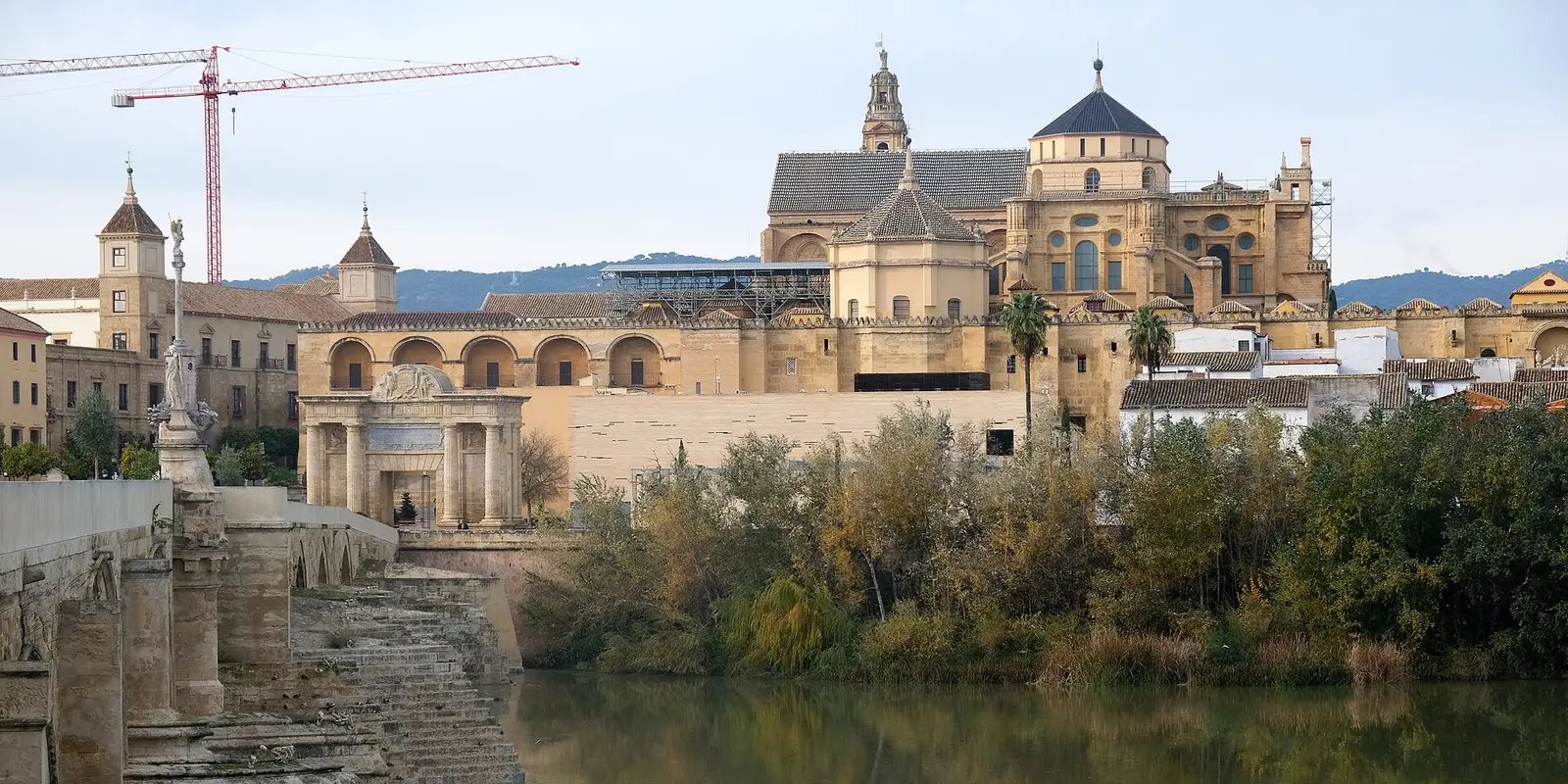 Roman bridge and Mosque-Cathedral in Cordoba