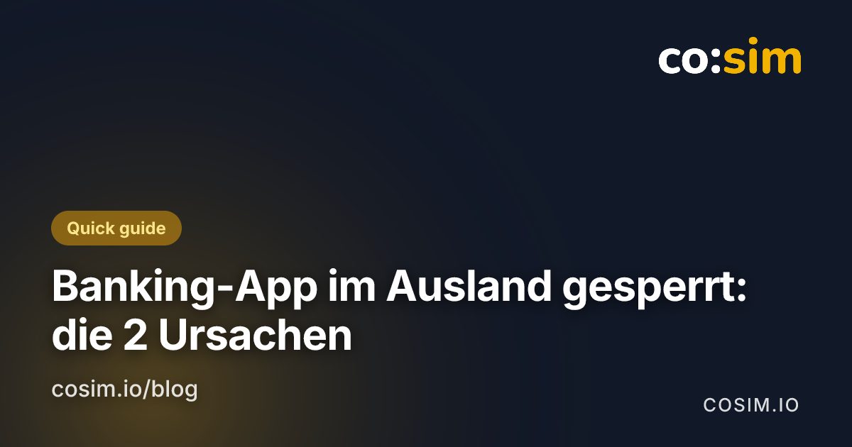 Checkliste vor der Abreise, damit Banking- und Ausweis-Apps im Ausland mit einer Reise-eSIM nutzbar bleiben