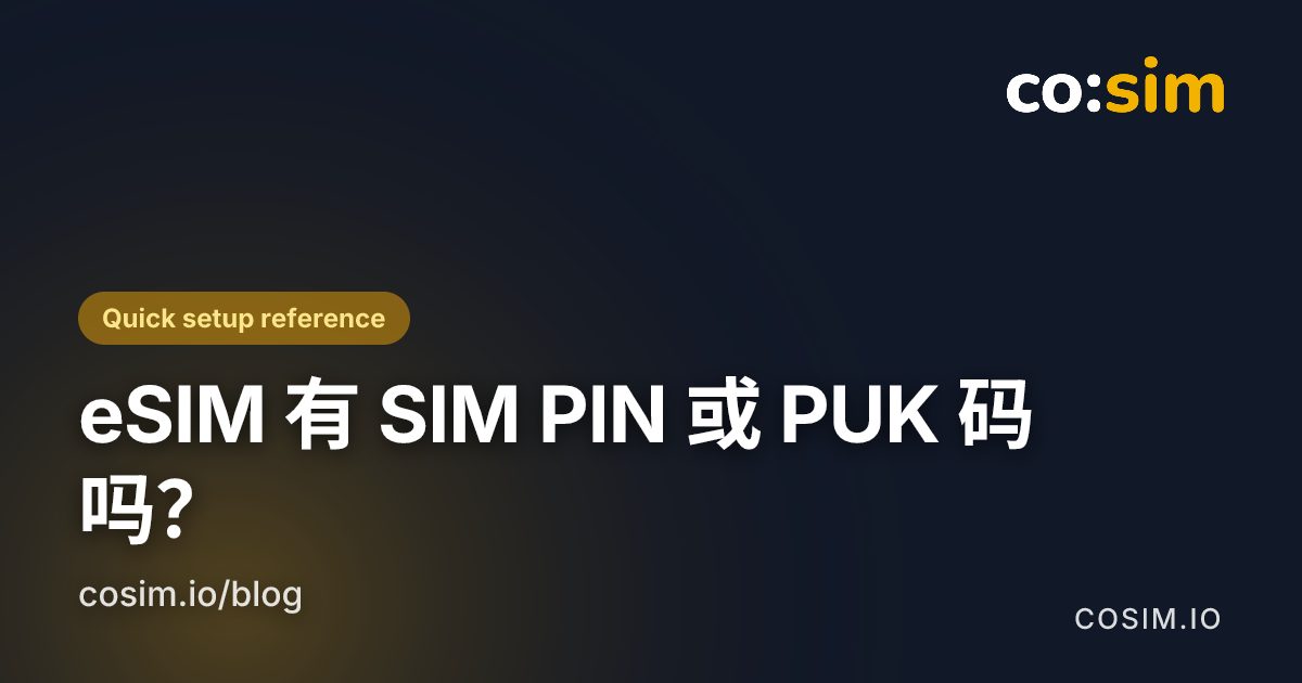 三种凭据分别在何时使用 SIM PIN、PUK 与 eSIM 激活码的区别