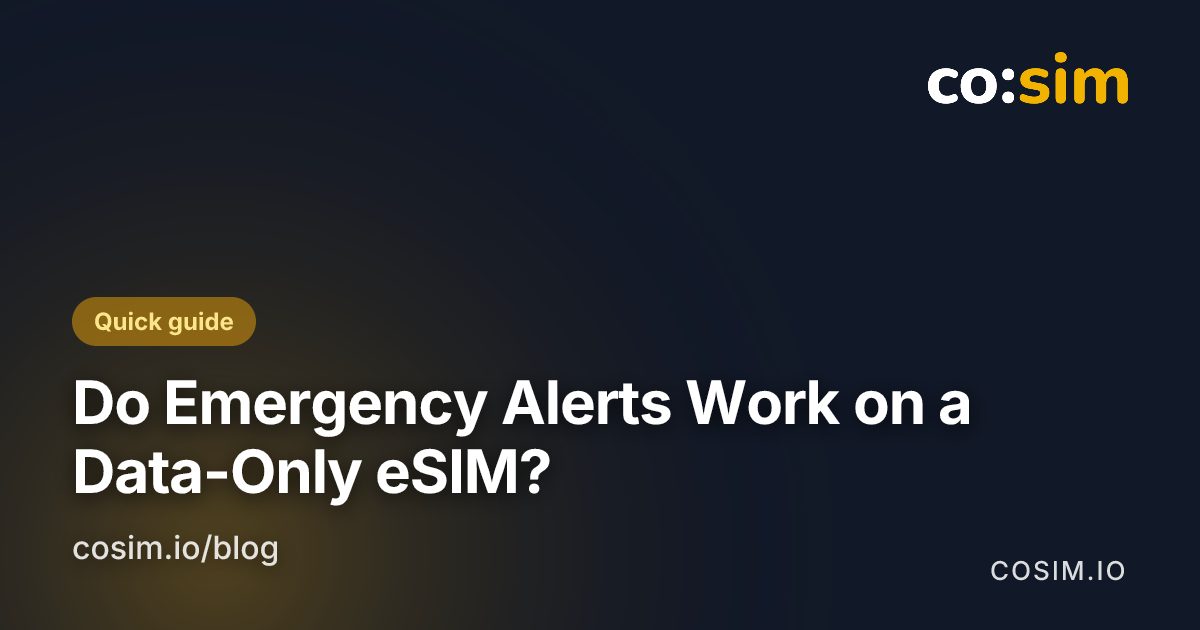 Step card contrasting broadcast alerts, which need a cellular registration, with app alerts, which need mobile data