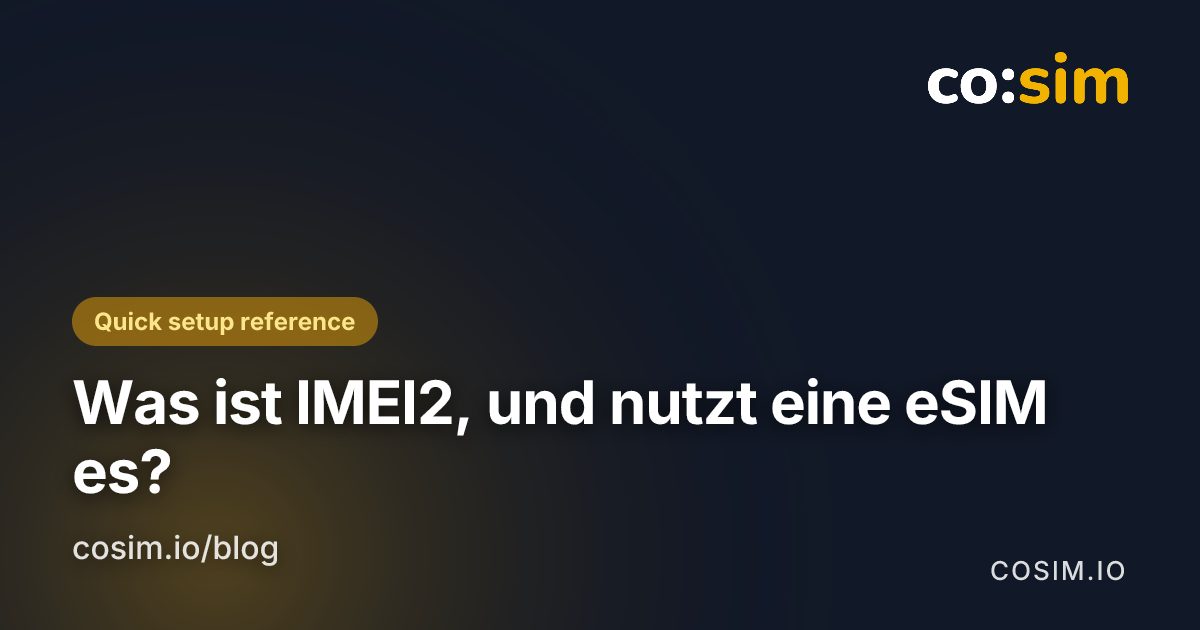 Einstellungsbildschirm eines Telefons, der zeigt, wo IMEI und IMEI2 erscheinen