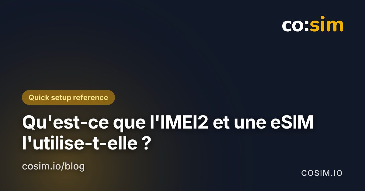 Écran de réglages d'un téléphone montrant où apparaissent l'IMEI et l'IMEI2